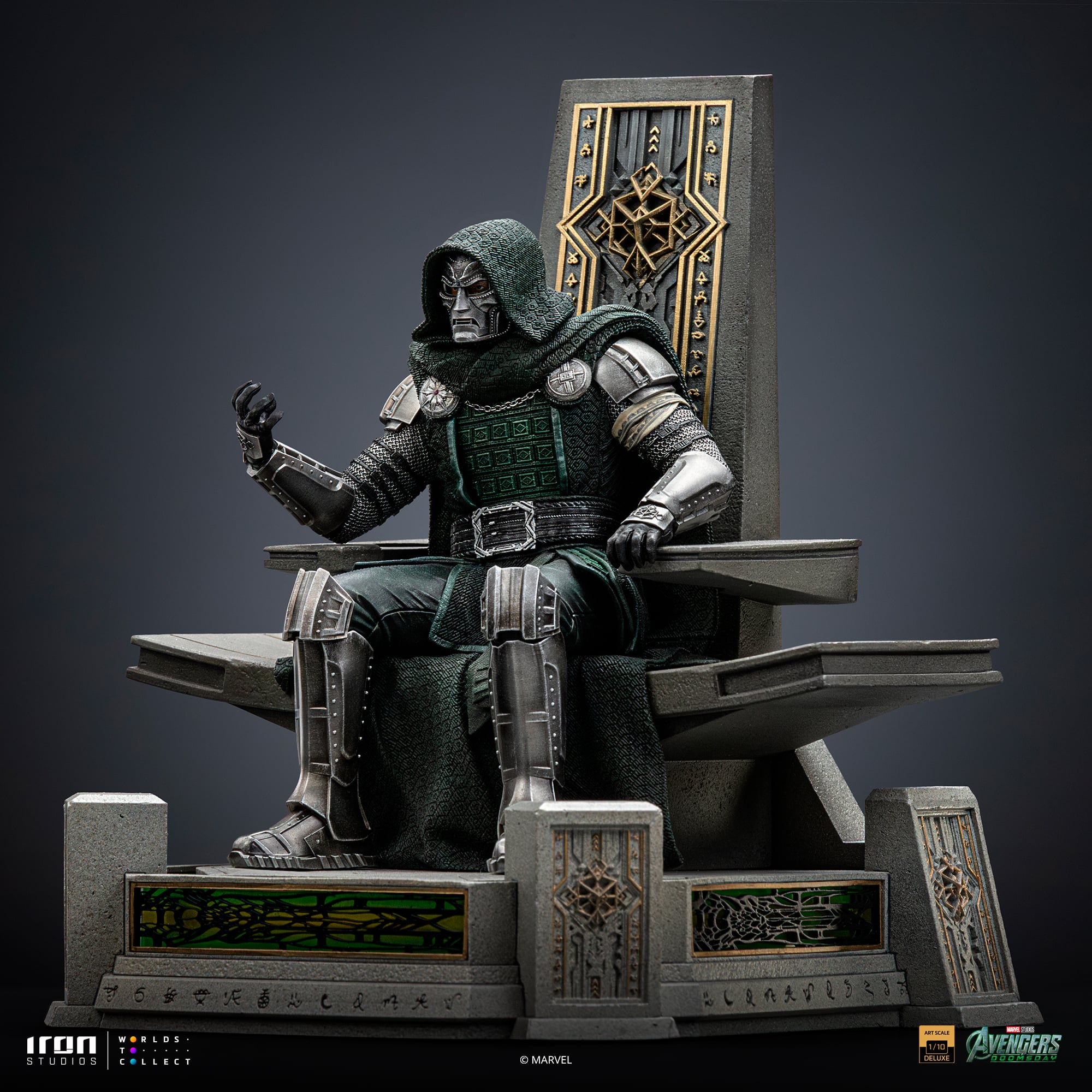 Avengers: Doomsday Doctor Doom on Throne 1/10 Art Scale Statue Numbered Edition Gallery Image 4