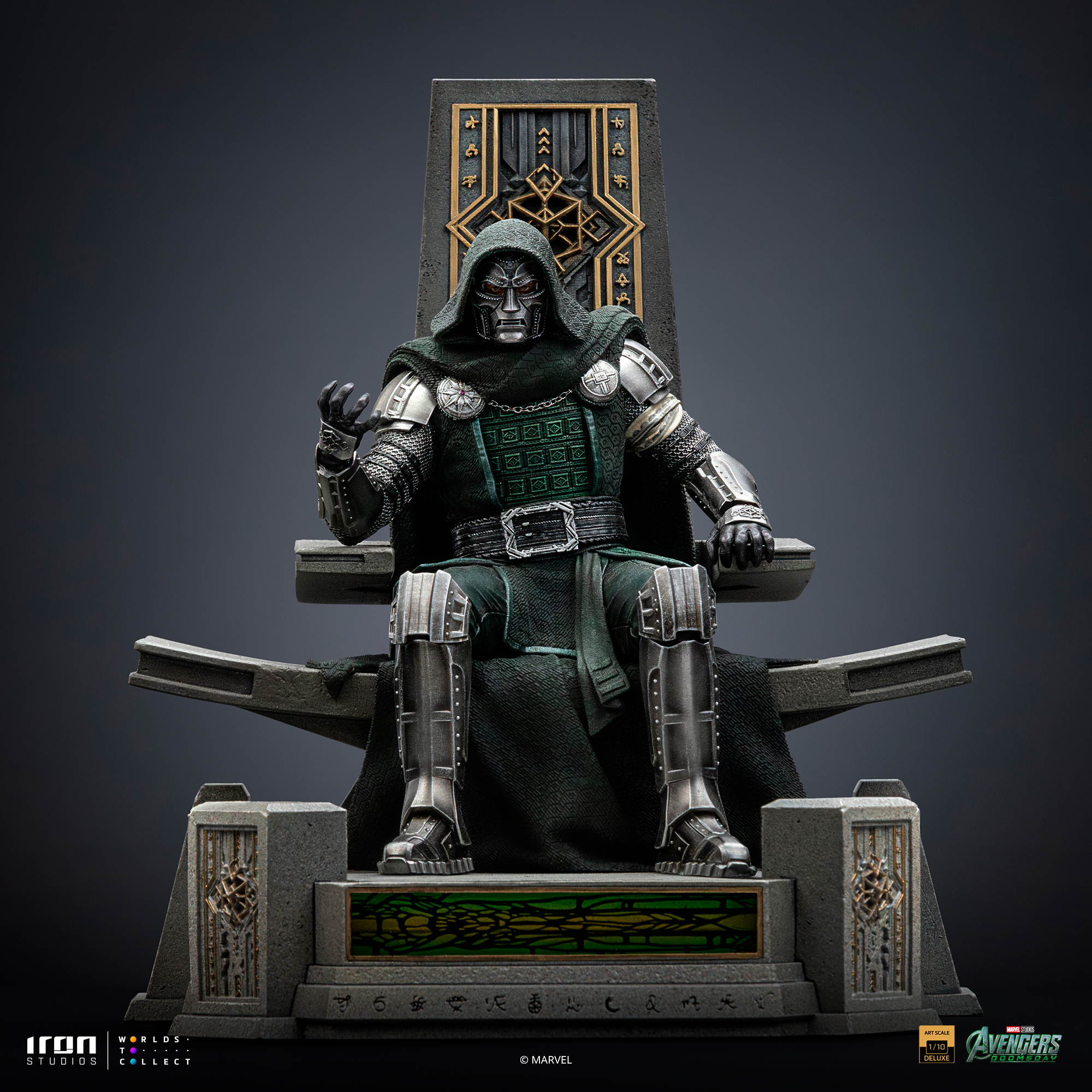 Avengers: Doomsday Doctor Doom on Throne 1/10 Art Scale Statue Numbered Edition Gallery Image 3