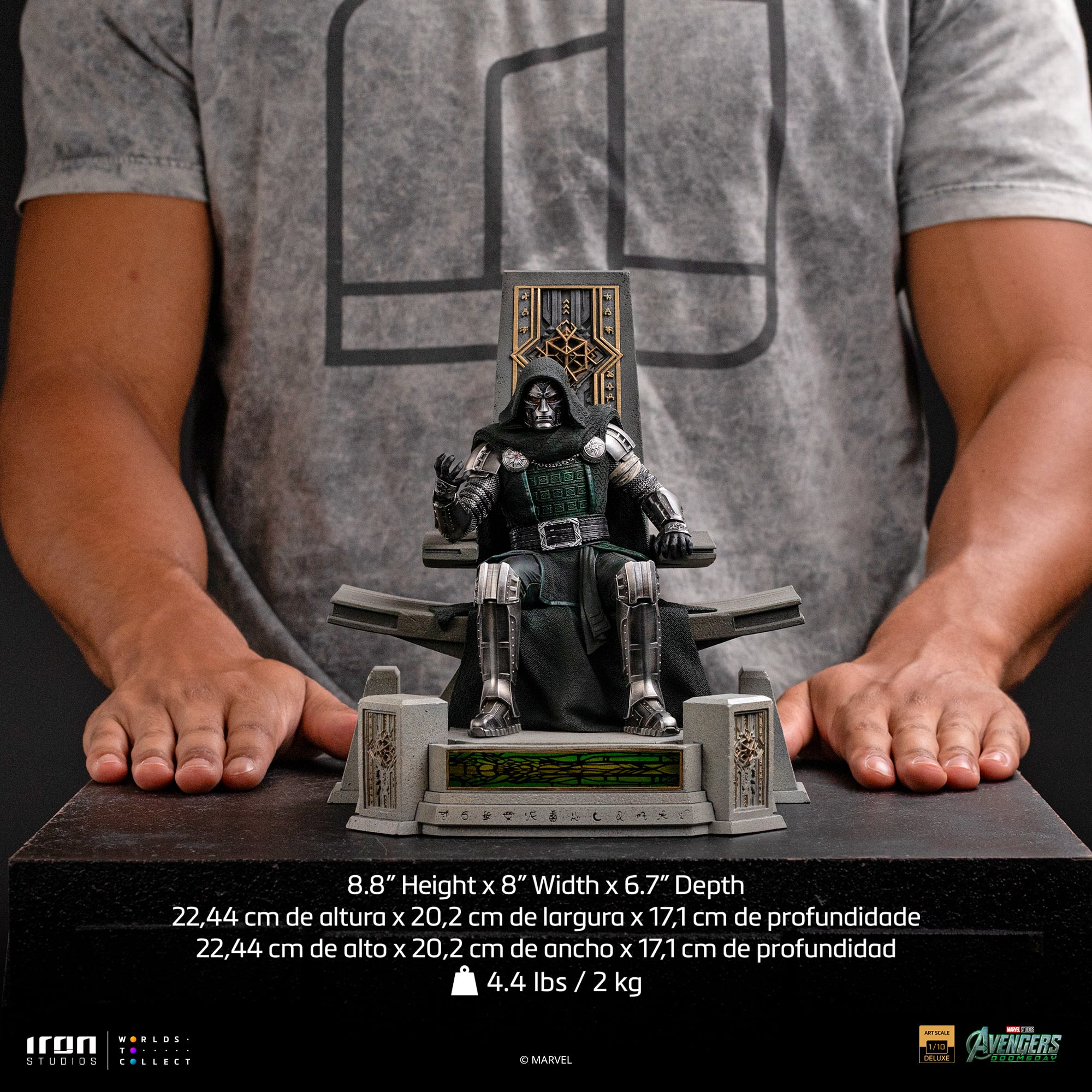 Avengers: Doomsday Doctor Doom on Throne 1/10 Art Scale Statue Numbered Edition Gallery Image 6