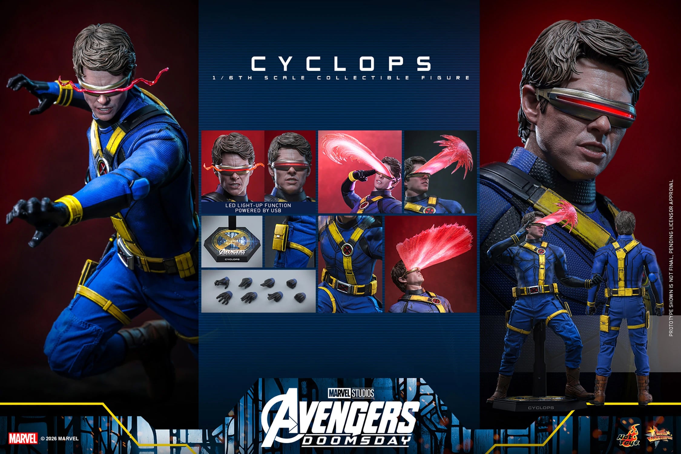 Avengers: Doomsday MM908 Cyclops 1/6th Scale Collectible Figure Gallery Image 20