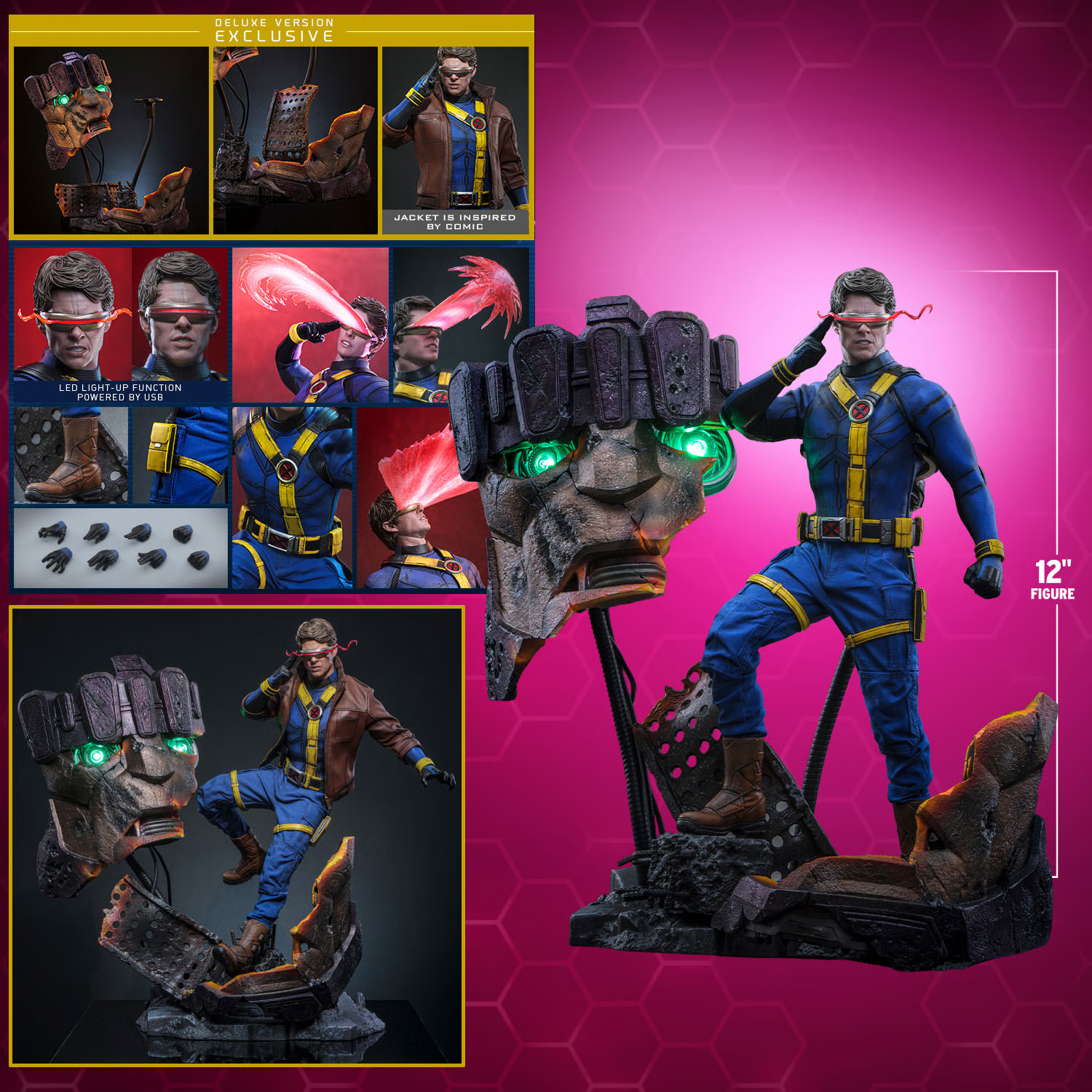 Avengers: Doomsday MMS909 Cyclops (Deluxe Ver.) 1/6th Scale Collectible Figure Gallery Image 23