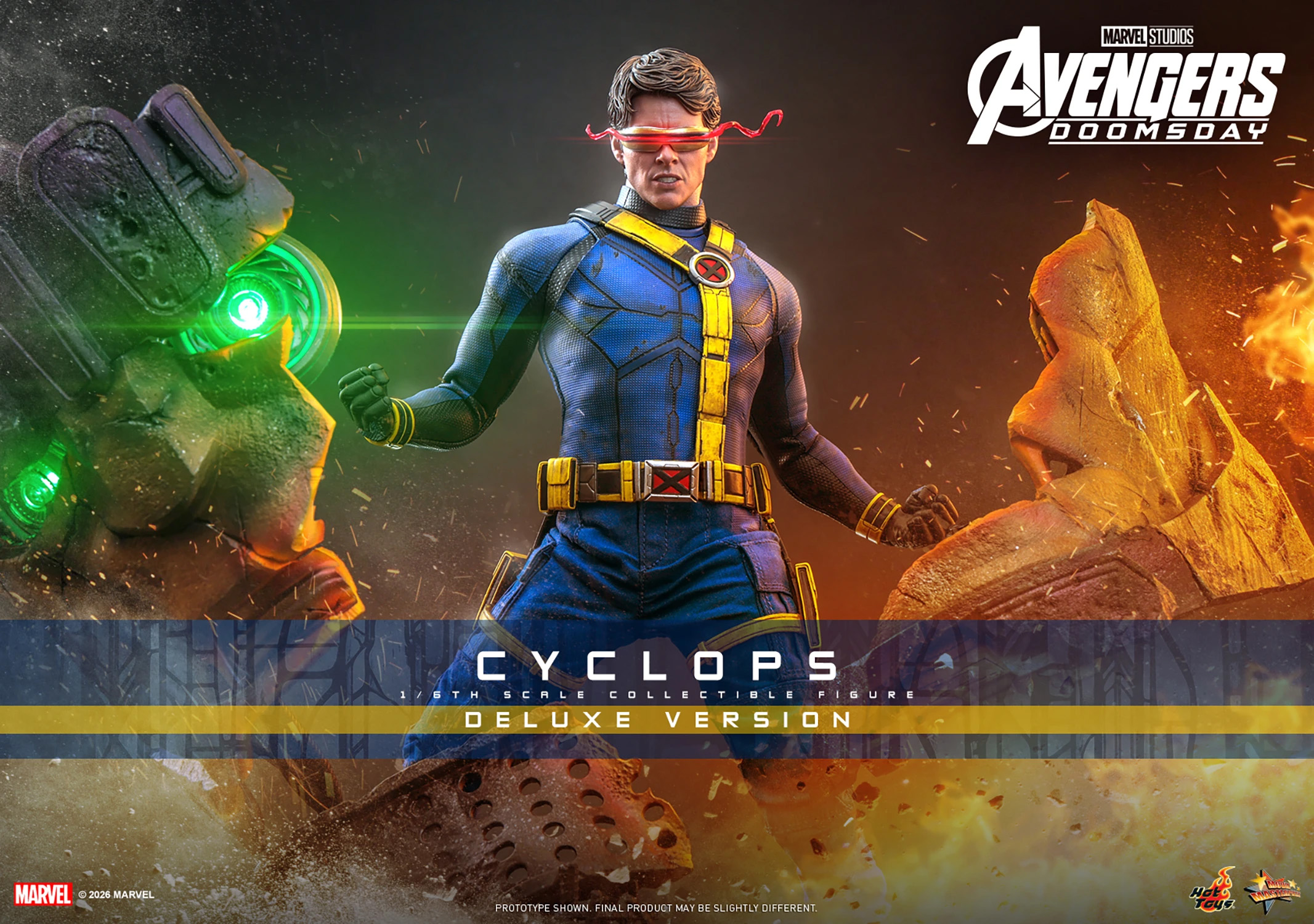 Avengers: Doomsday MMS909 Cyclops (Deluxe Ver.) 1/6th Scale Collectible Figure Gallery Image 3