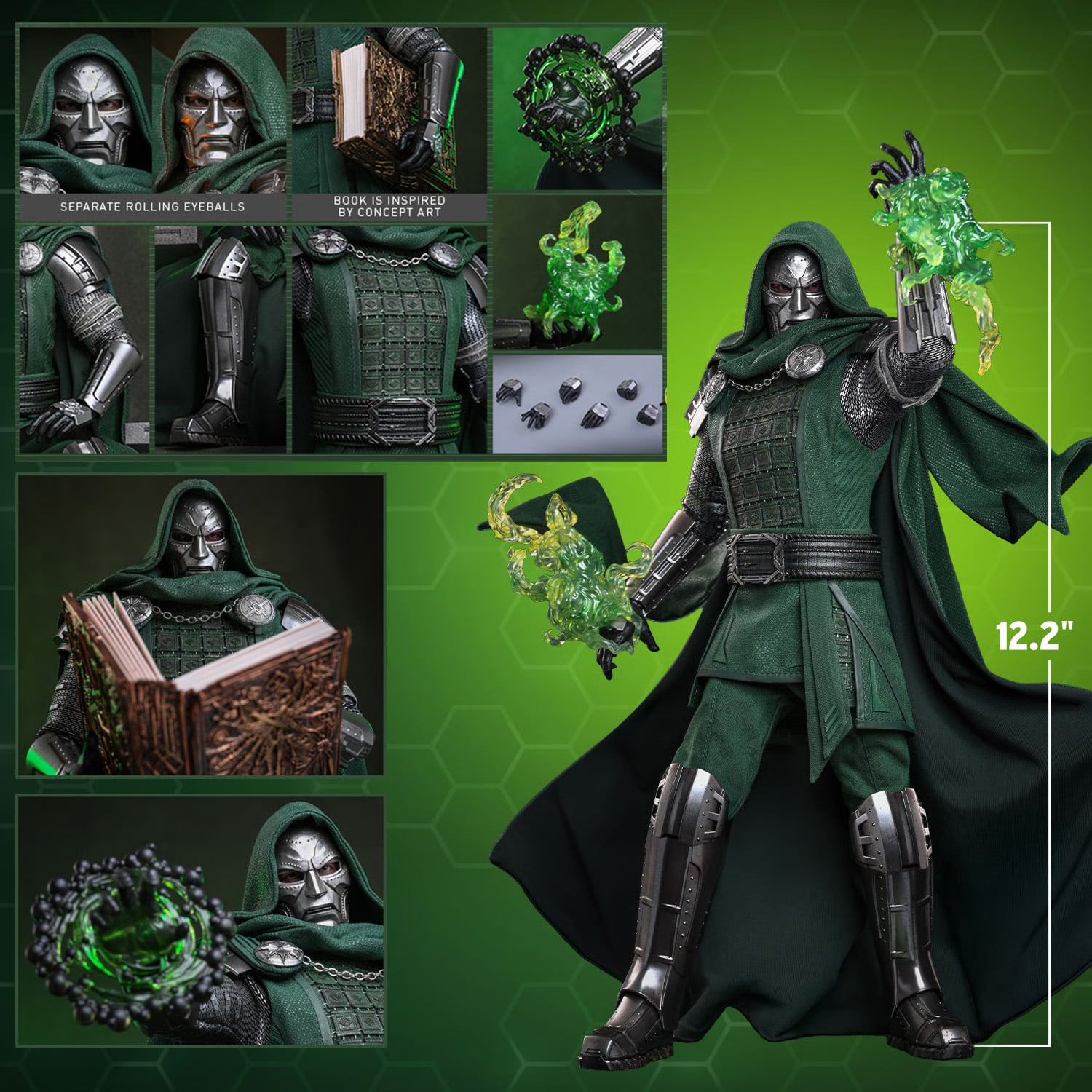 Avengers: Doomsday MMS906 Doctor Doom 1/6th Scale Collectible Figure Gallery Image 4