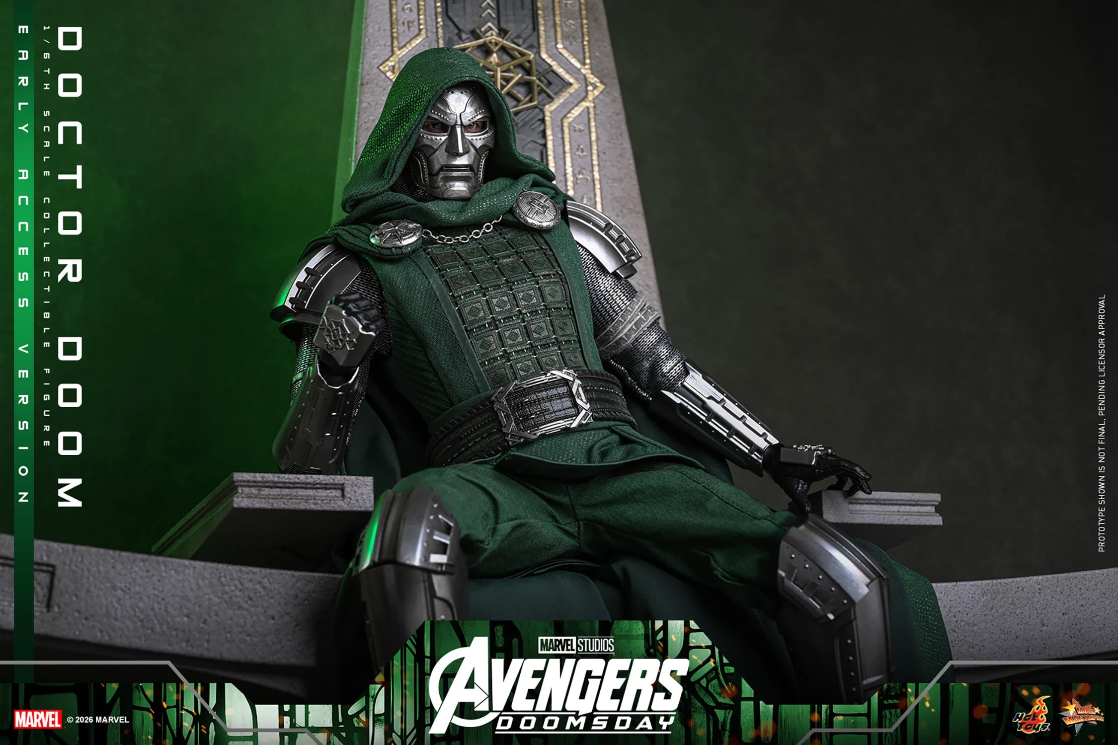Avengers: Doomsday MMS906 Doctor Doom 1/6th Scale Collectible Figure Gallery Image 8