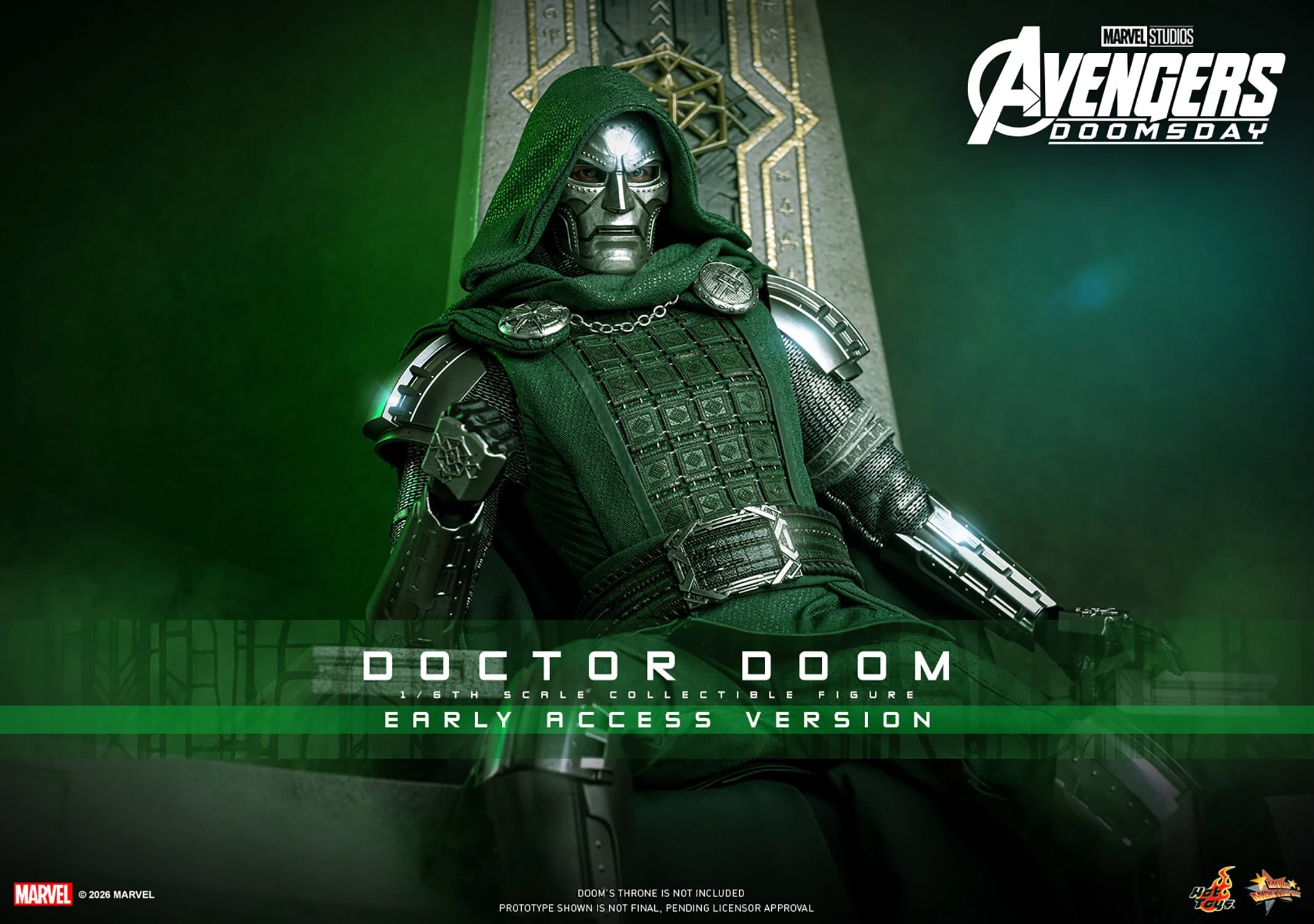 Avengers: Doomsday MMS906 Doctor Doom 1/6th Scale Collectible Figure Gallery Image 3