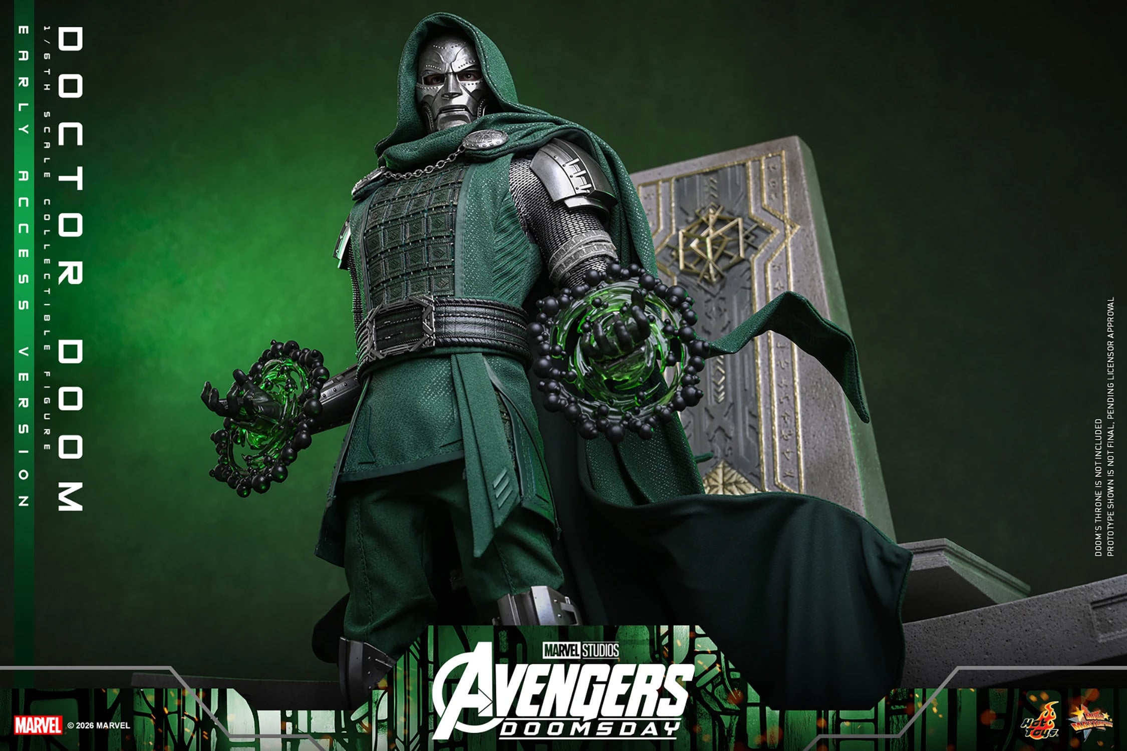 Avengers: Doomsday MMS906 Doctor Doom 1/6th Scale Collectible Figure Gallery Image 11