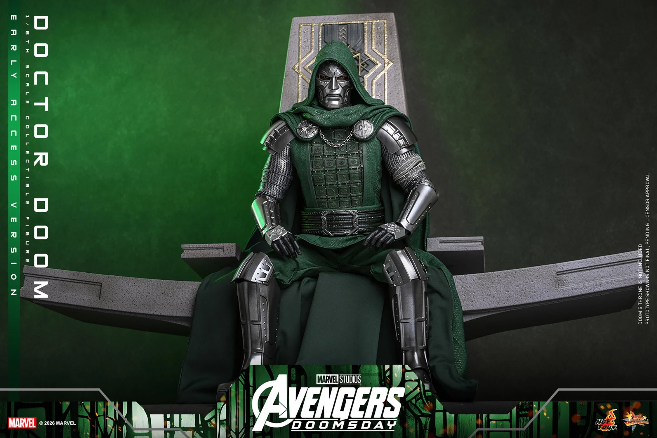 Avengers: Doomsday MMS906 Doctor Doom 1/6th Scale Collectible Figure Gallery Image 10