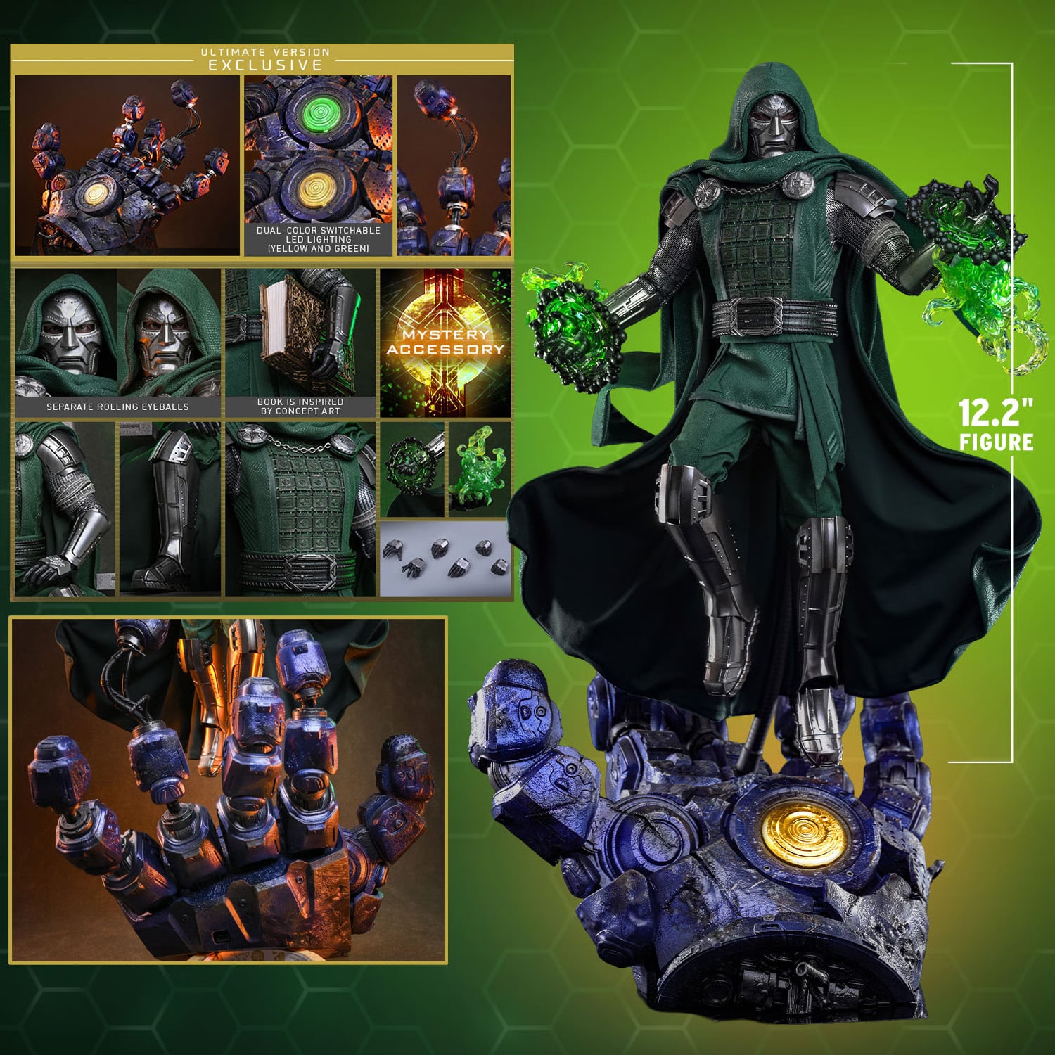 Avengers: Doomsday MMS907 Doctor Doom (Ultimate Ver.) 1/6th Scale Collectible Figure Gallery Image 4