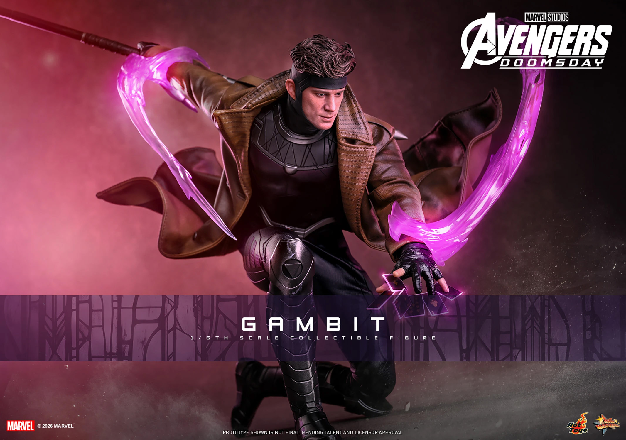 Avengers: Doomsday MMS910 Gambit 1/6th Scale Collectible Figure Gallery Image 3