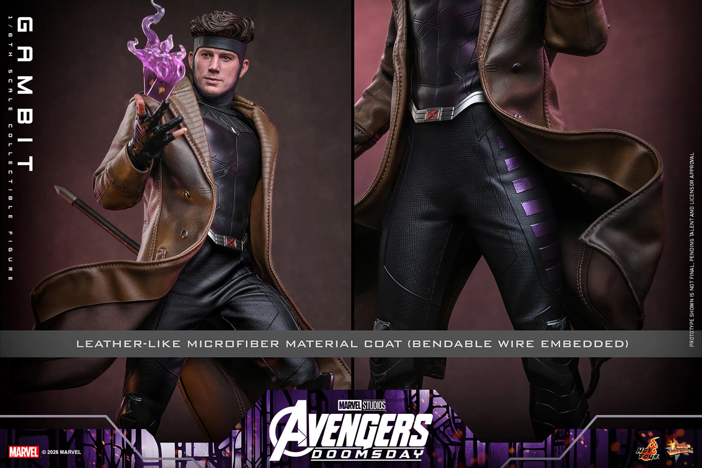 Avengers: Doomsday MMS910 Gambit 1/6th Scale Collectible Figure Gallery Image 21