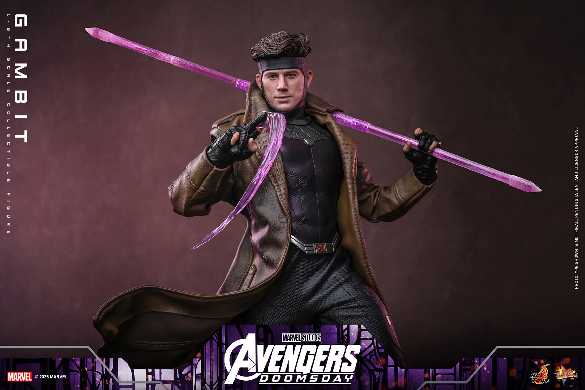 Avengers: Doomsday MMS910 Gambit 1/6th Scale Collectible Figure Gallery Image 14