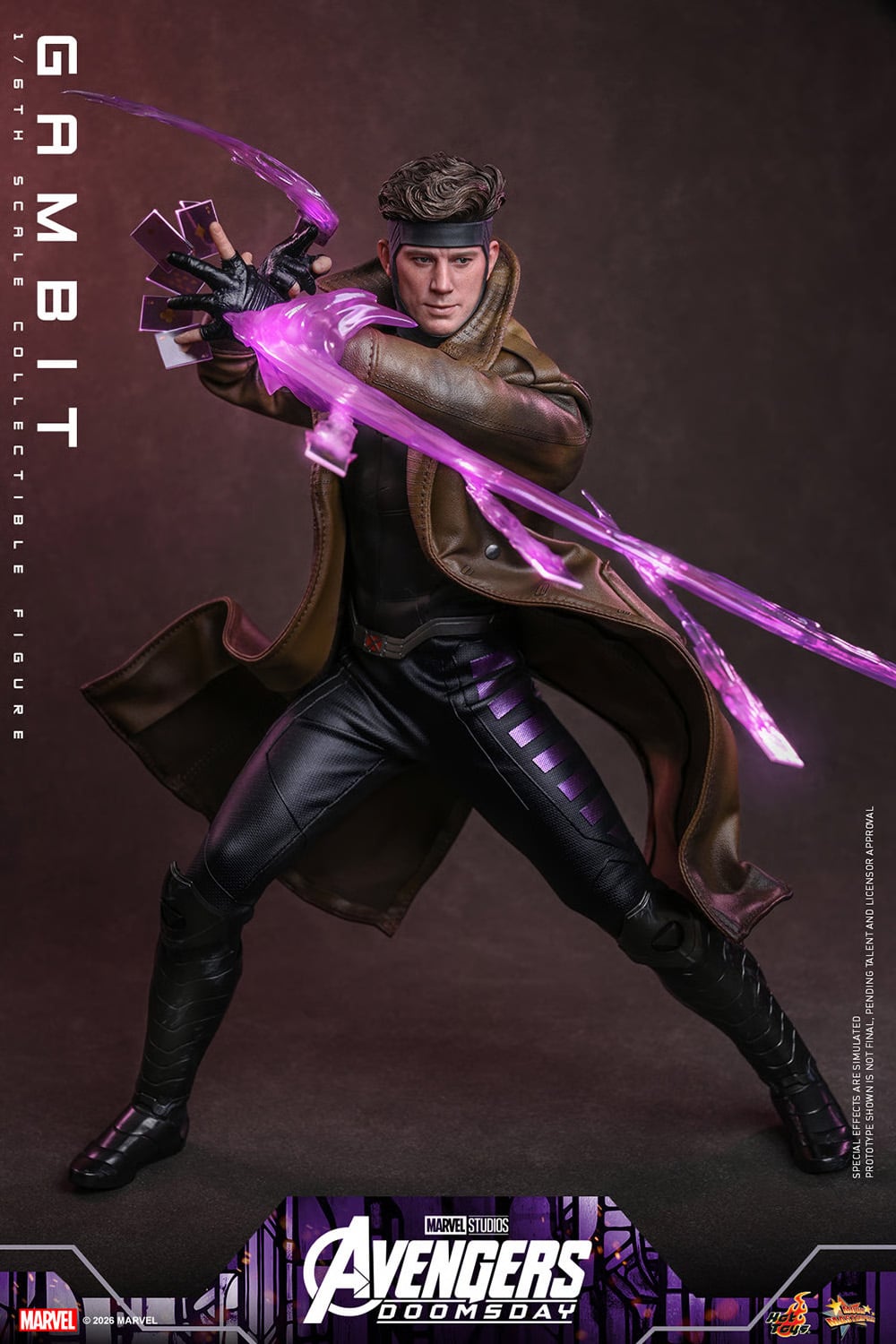 Avengers: Doomsday MMS910 Gambit 1/6th Scale Collectible Figure Gallery Image 4