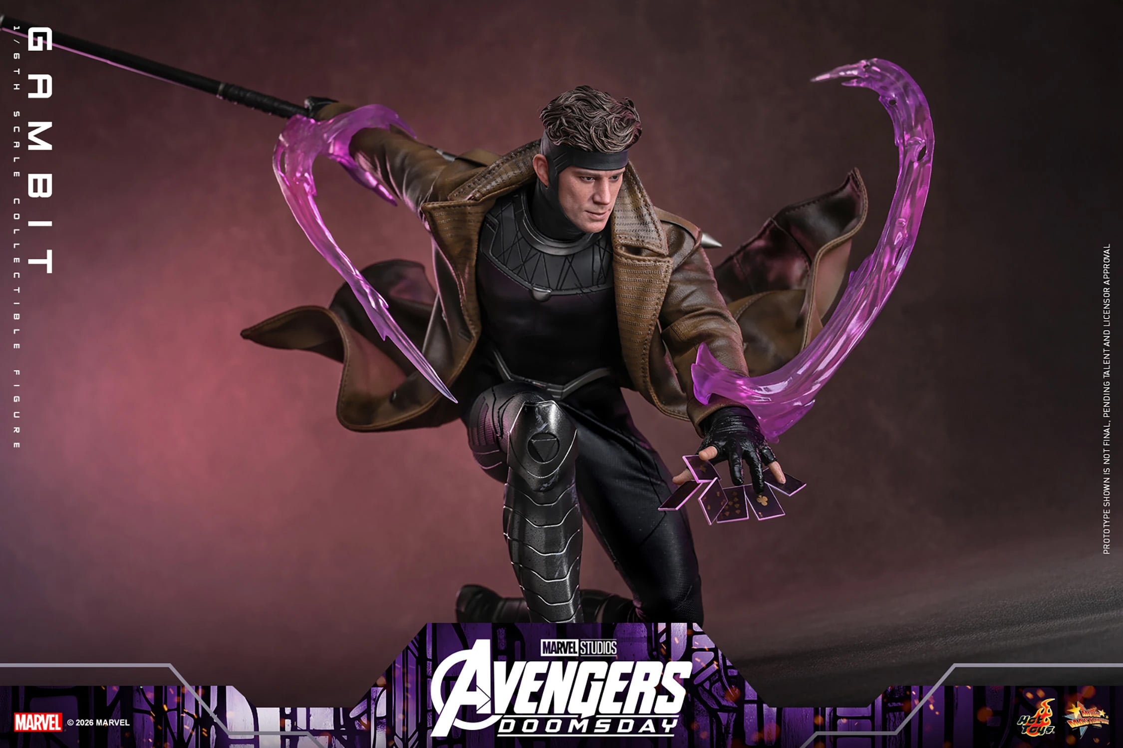 Avengers: Doomsday MMS910 Gambit 1/6th Scale Collectible Figure Gallery Image 15