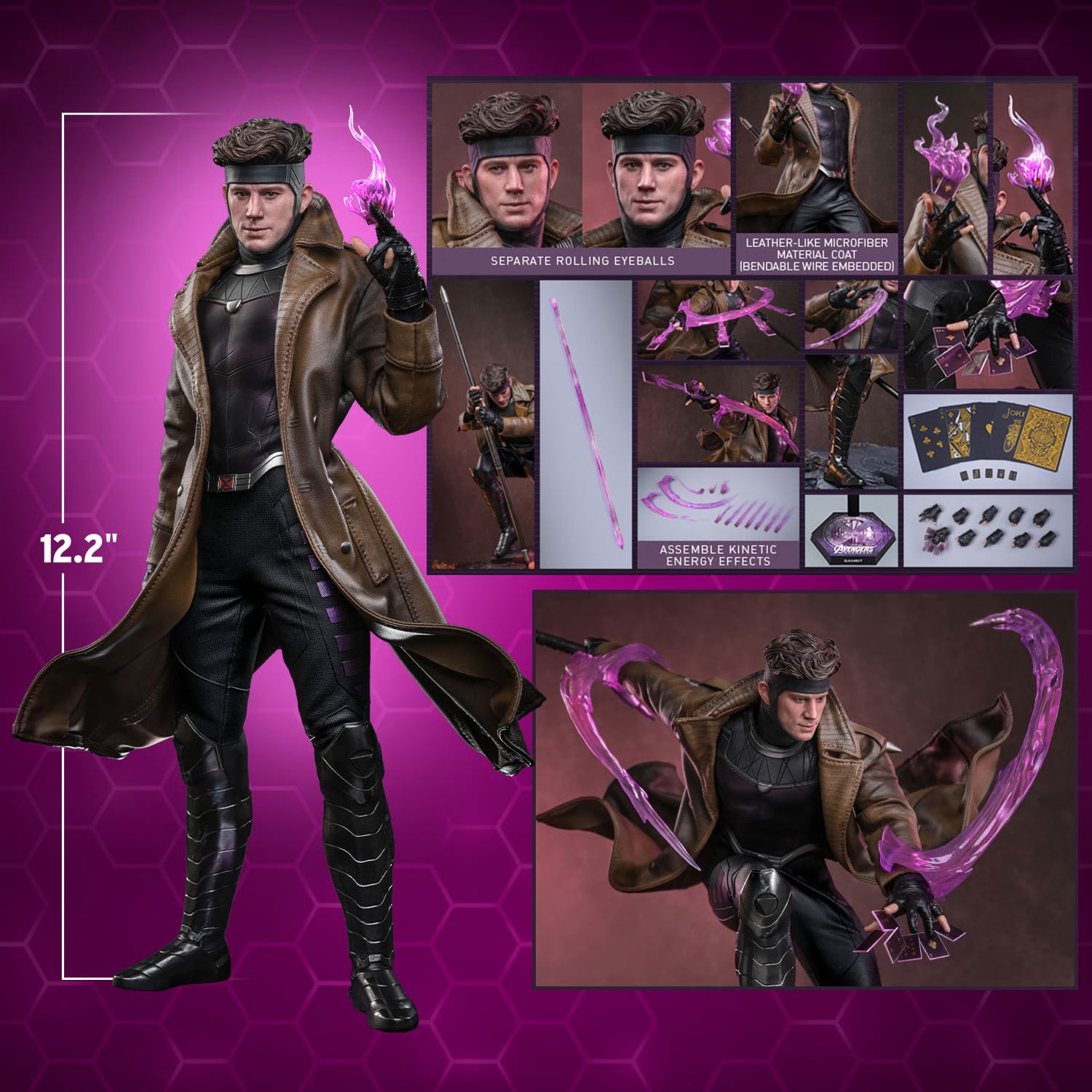 Avengers: Doomsday MMS910 Gambit 1/6th Scale Collectible Figure Gallery Image 23