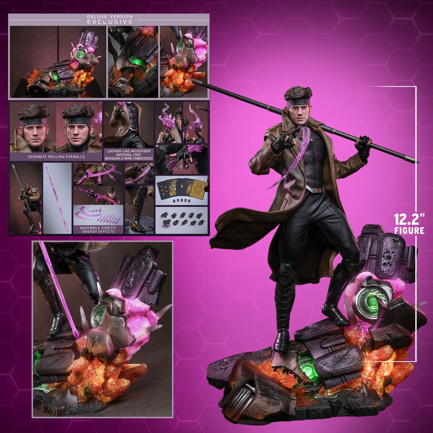 Avengers: Doomsday MMS911 Gambit (Deluxe Ver.) 1/6th Scale Collectible Figure Gallery Image 25