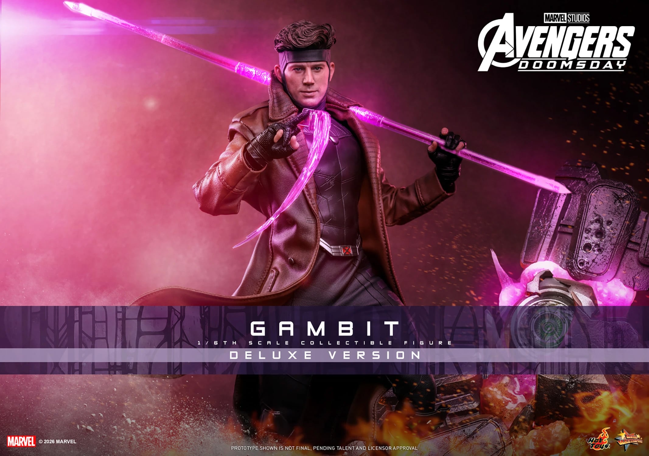 Avengers: Doomsday MMS911 Gambit (Deluxe Ver.) 1/6th Scale Collectible Figure Gallery Image 3