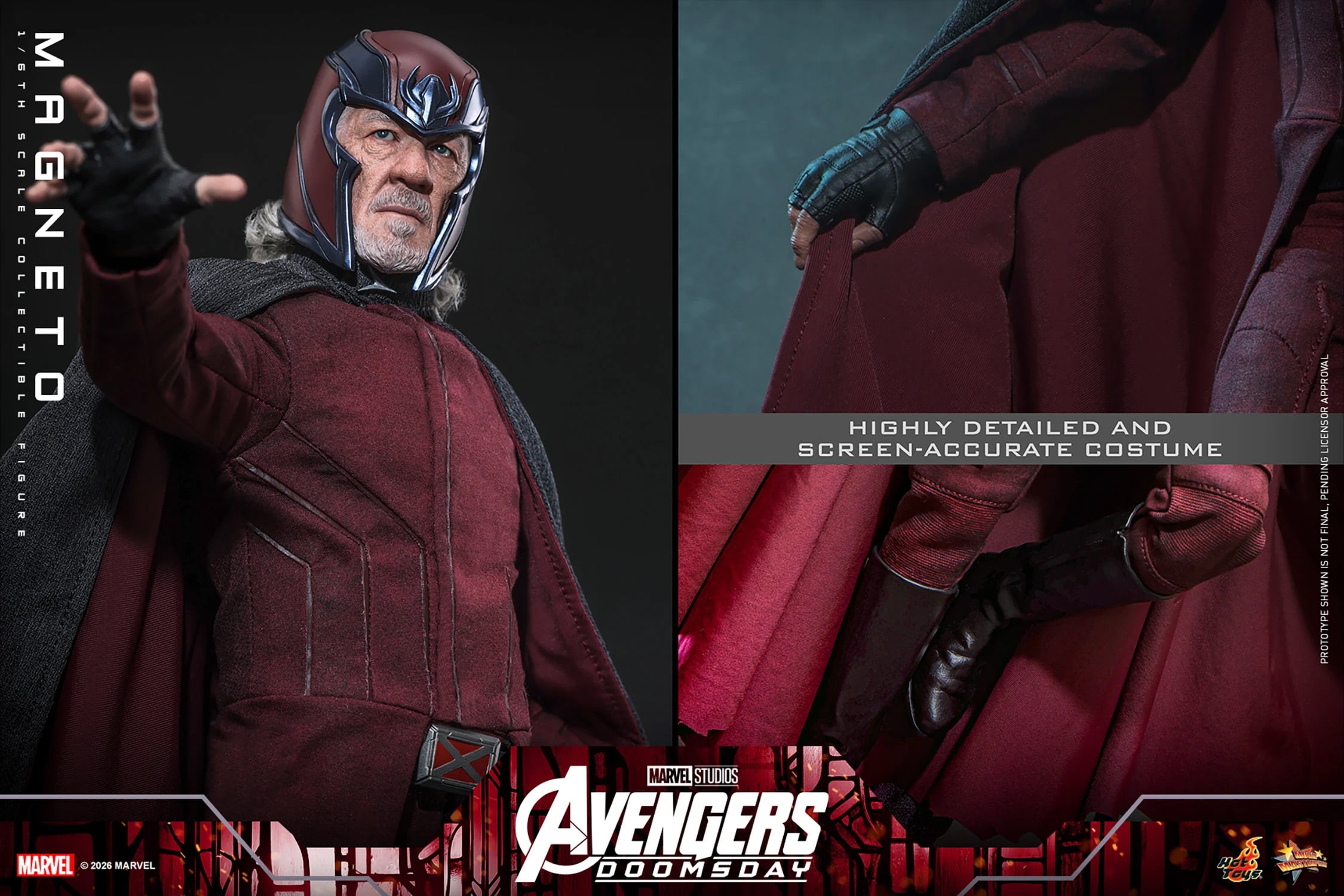 Avengers: Doomsday MMS912 Magneto 1/6th Scale Collectible Figure Gallery Image 21