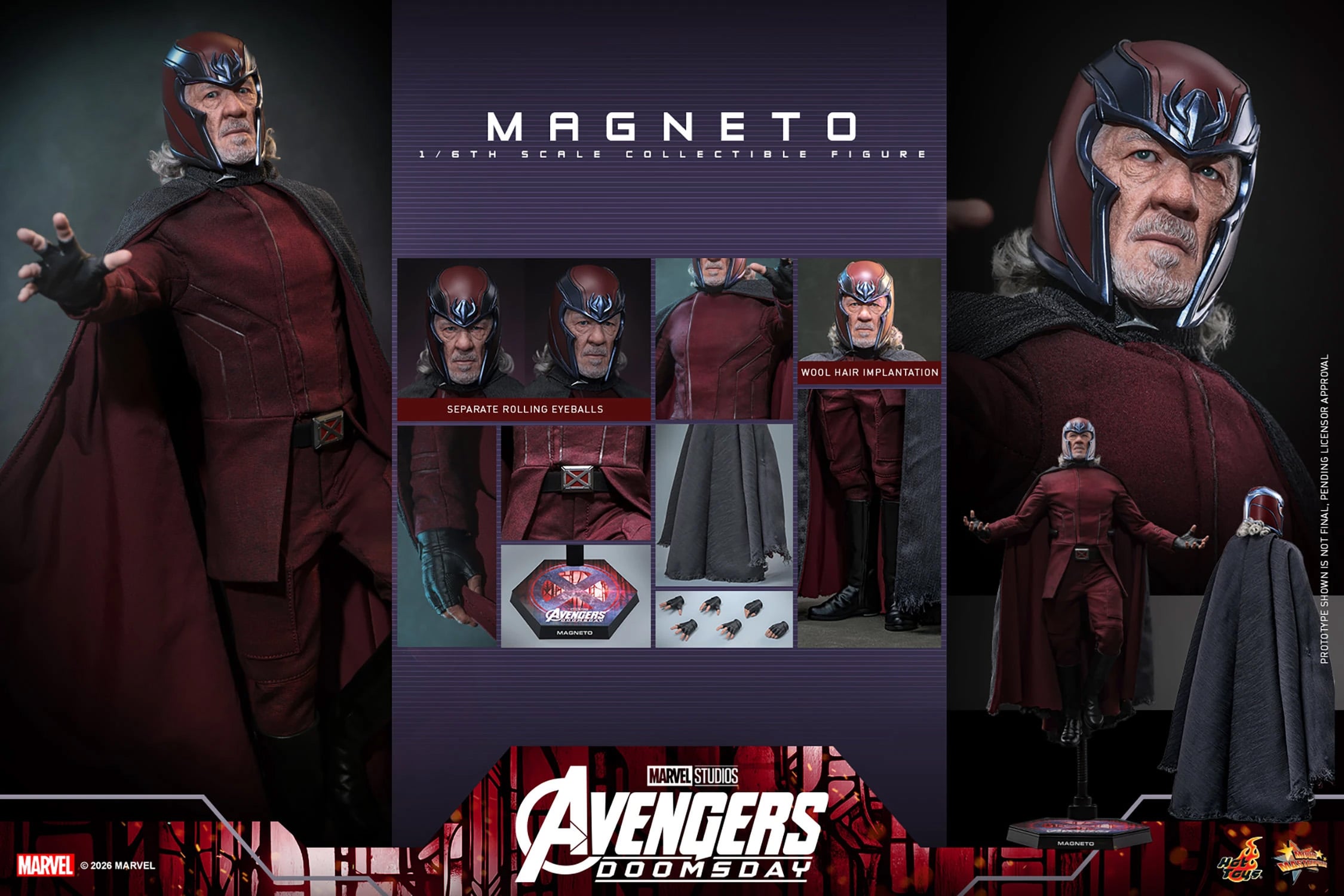 Avengers: Doomsday MMS912 Magneto 1/6th Scale Collectible Figure Gallery Image 22