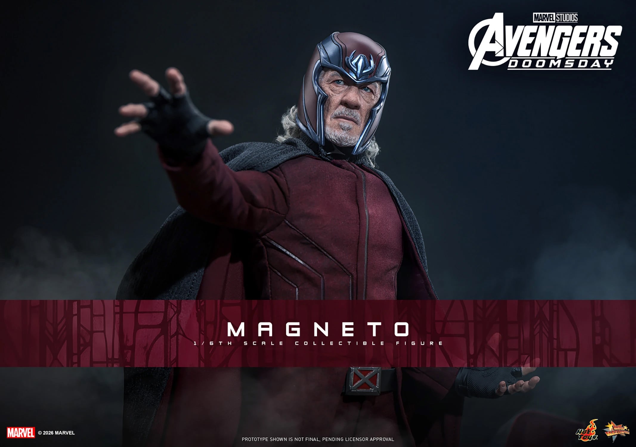 Avengers: Doomsday MMS912 Magneto 1/6th Scale Collectible Figure Gallery Image 3