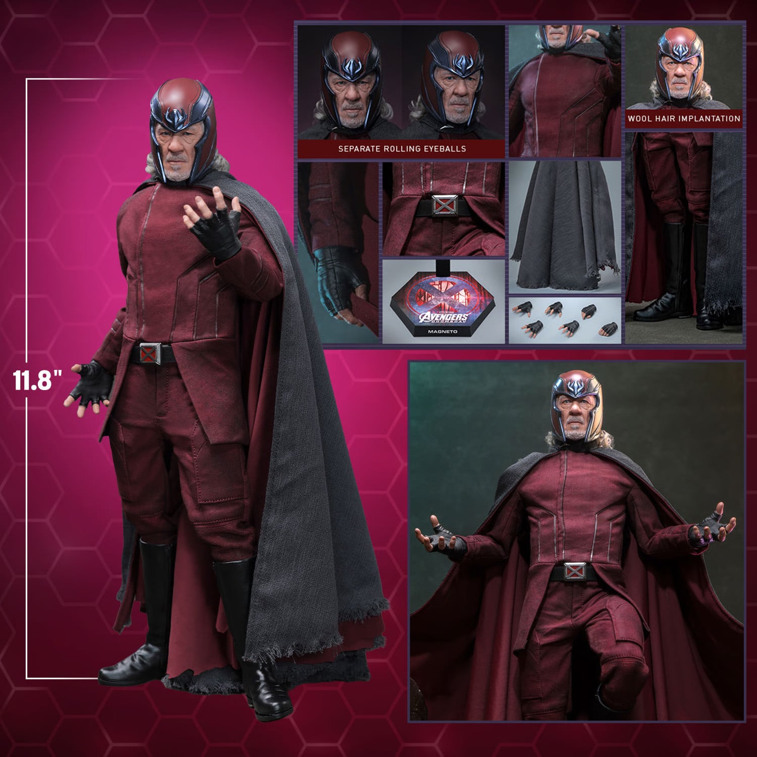 Avengers: Doomsday MMS912 Magneto 1/6th Scale Collectible Figure Gallery Image 18