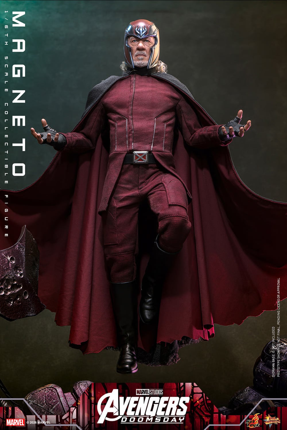 Avengers: Doomsday MMS912 Magneto 1/6th Scale Collectible Figure Gallery Image 16