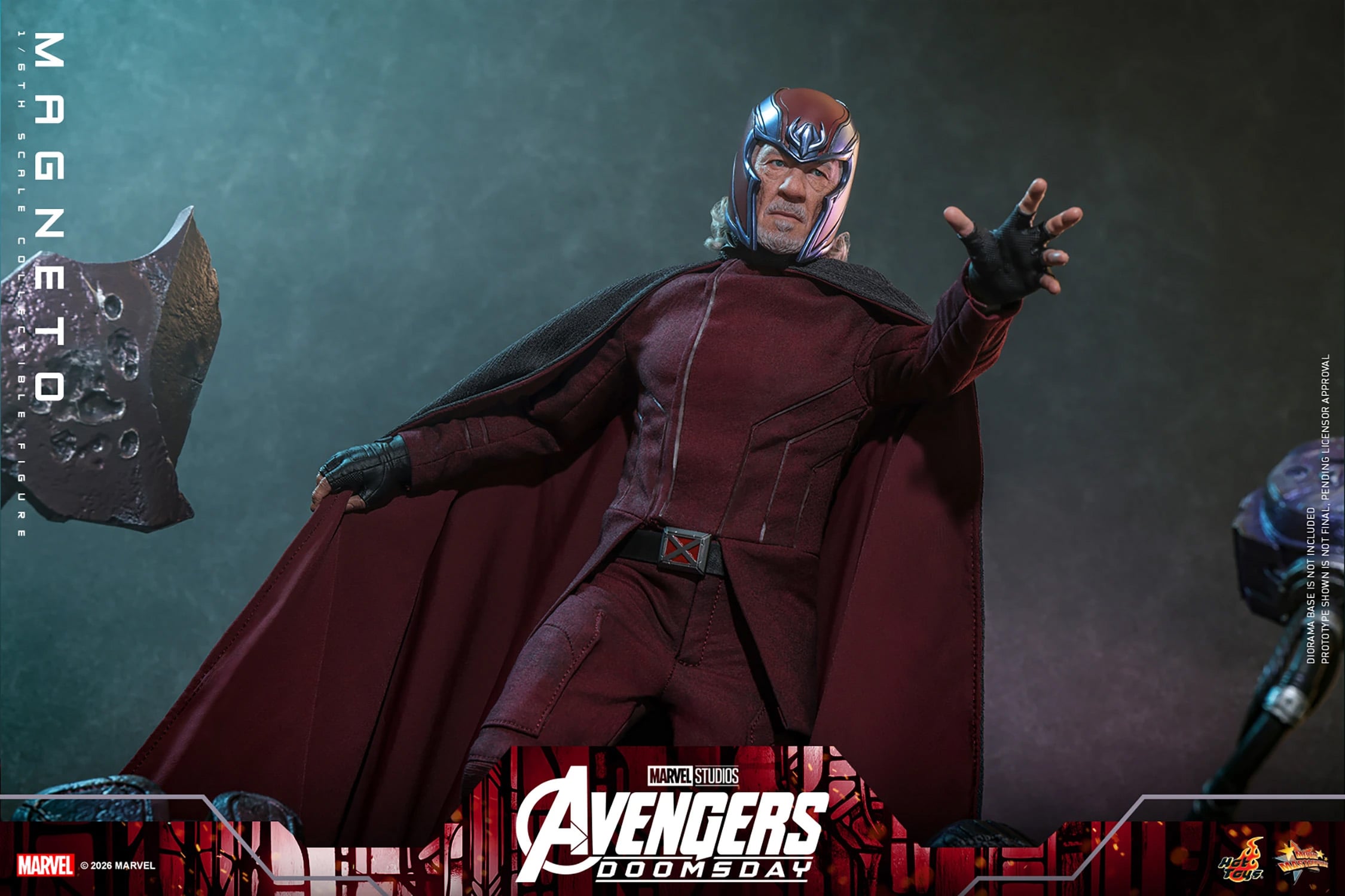 Avengers: Doomsday MMS912 Magneto 1/6th Scale Collectible Figure Gallery Image 12