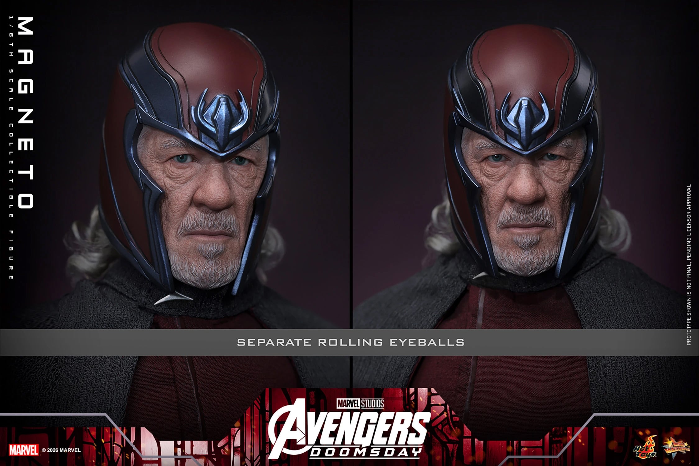 Avengers: Doomsday MMS912 Magneto 1/6th Scale Collectible Figure Gallery Image 19
