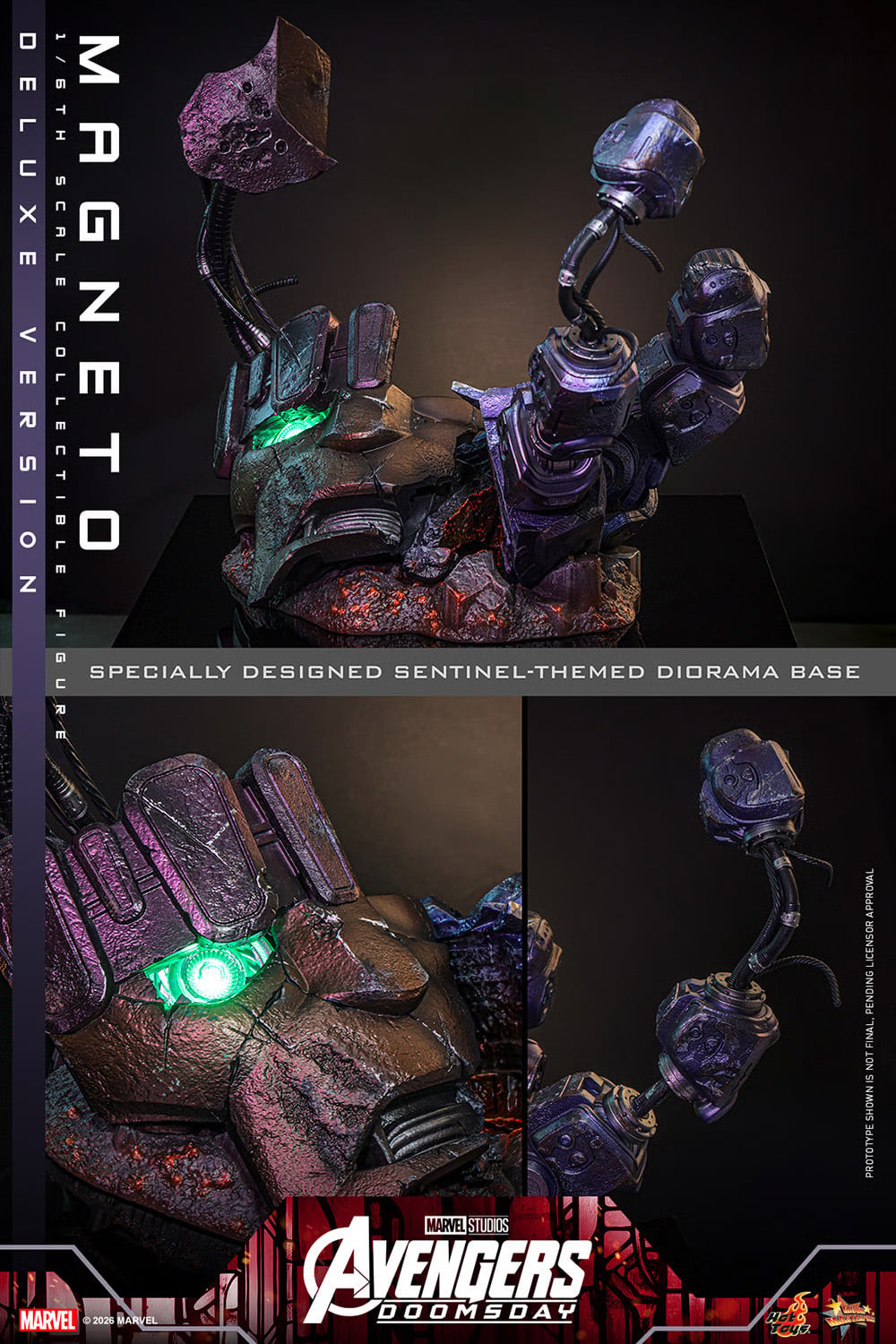 Avengers: Doomsday MMS913 Magneto (Deluxe Ver.) 1/6th Scale Collectible Figure Gallery Image 21