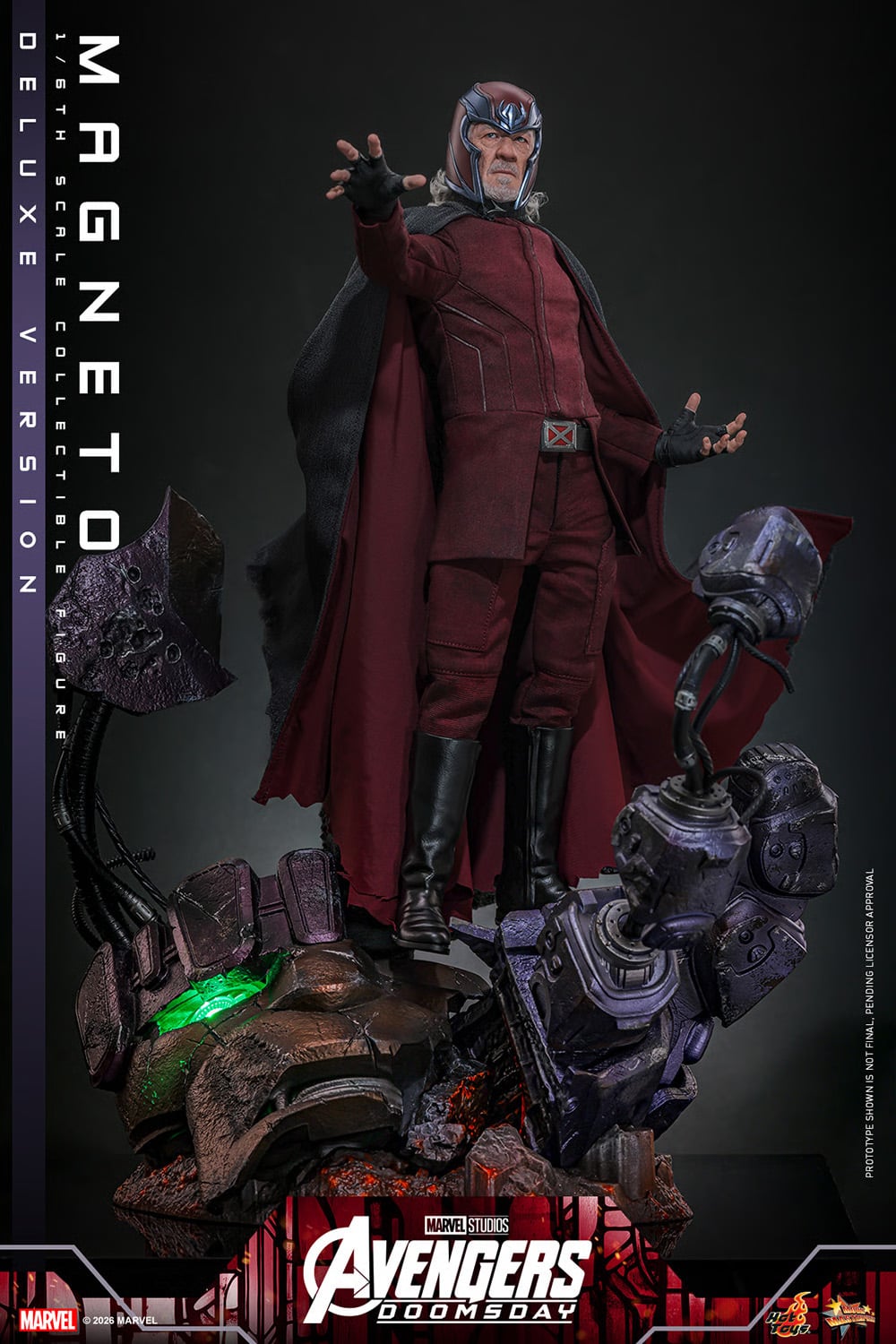 Avengers: Doomsday MMS913 Magneto (Deluxe Ver.) 1/6th Scale Collectible Figure Gallery Image 4