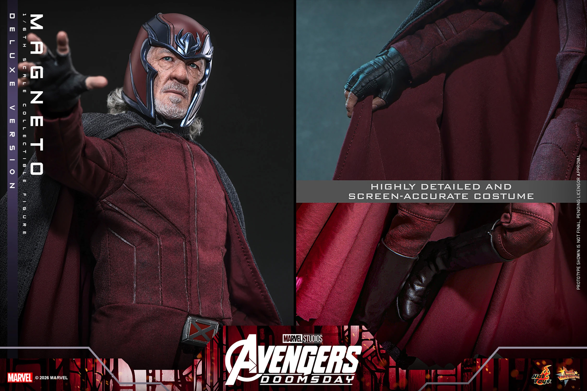 Avengers: Doomsday MMS913 Magneto (Deluxe Ver.) 1/6th Scale Collectible Figure Gallery Image 24