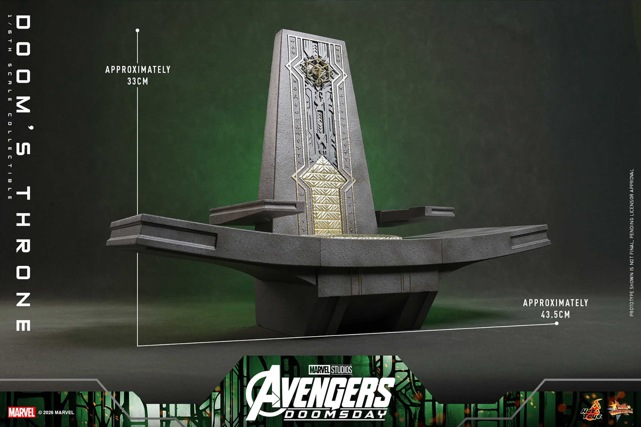 Avengers: Doomsday ACS016 Doom's Throne 1/6th Scale Collectible Accessory Gallery Image 7