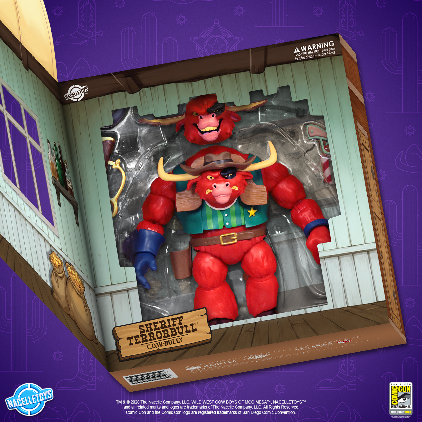 Wild West C.O.W.-Boys of Moo Mesa Sheriff Terrorbull SDCC 2026 Exclusive Action Figure Gallery Image 3