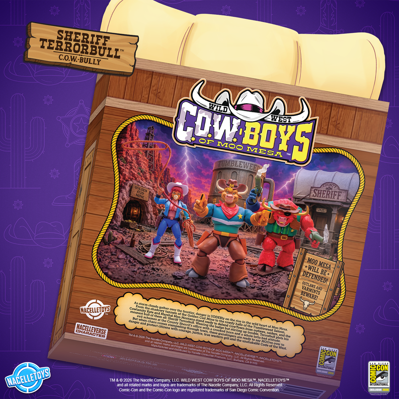 Wild West C.O.W.-Boys of Moo Mesa Sheriff Terrorbull SDCC 2026 Exclusive Action Figure Gallery Image 5