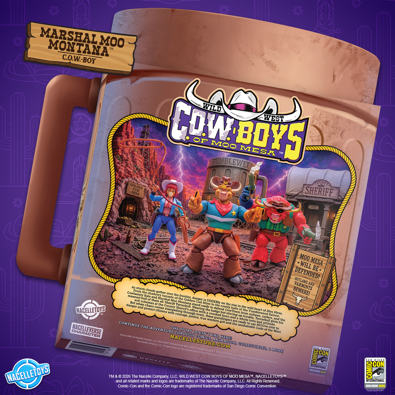 Wild West C.O.W.-Boys of Moo Mesa Marshal Moo Montana SDCC 2026 Exclusive Action Figure Gallery Image 5