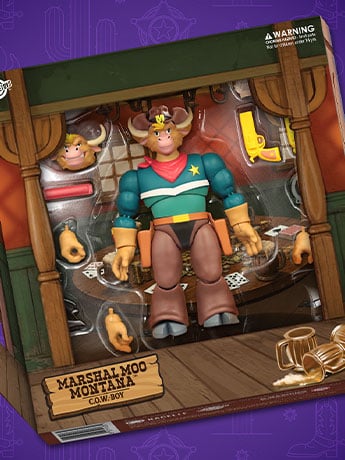 Wild West C.O.W.-Boys of Moo Mesa Marshal Moo Montana SDCC 2026 Exclusive Action Figure Gallery Image 2