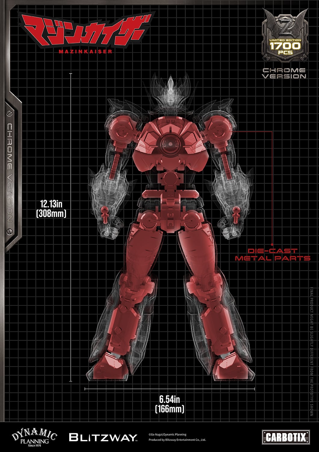 Mazinkaiser Carbotix Mazinkaiser (Chrome Ver.) Limited Edition Action Figure Gallery Image 25