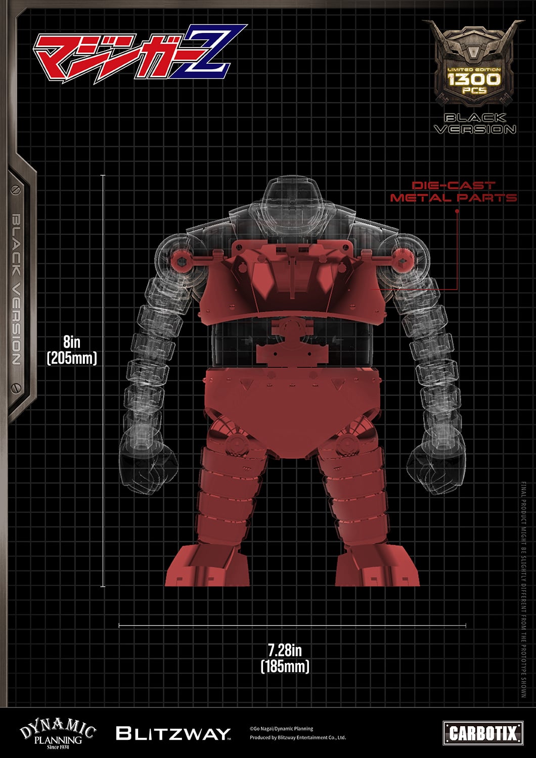 Mazinger Z Carbotix Boss Borot (Black Version) Limited Edition Action Figure Gallery Image 31