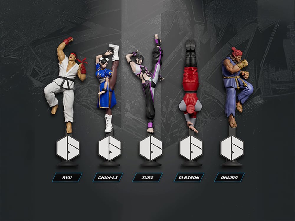 Street Fighter 6 Dynamic Stance Box of 4 Random Pens Gallery Image 1