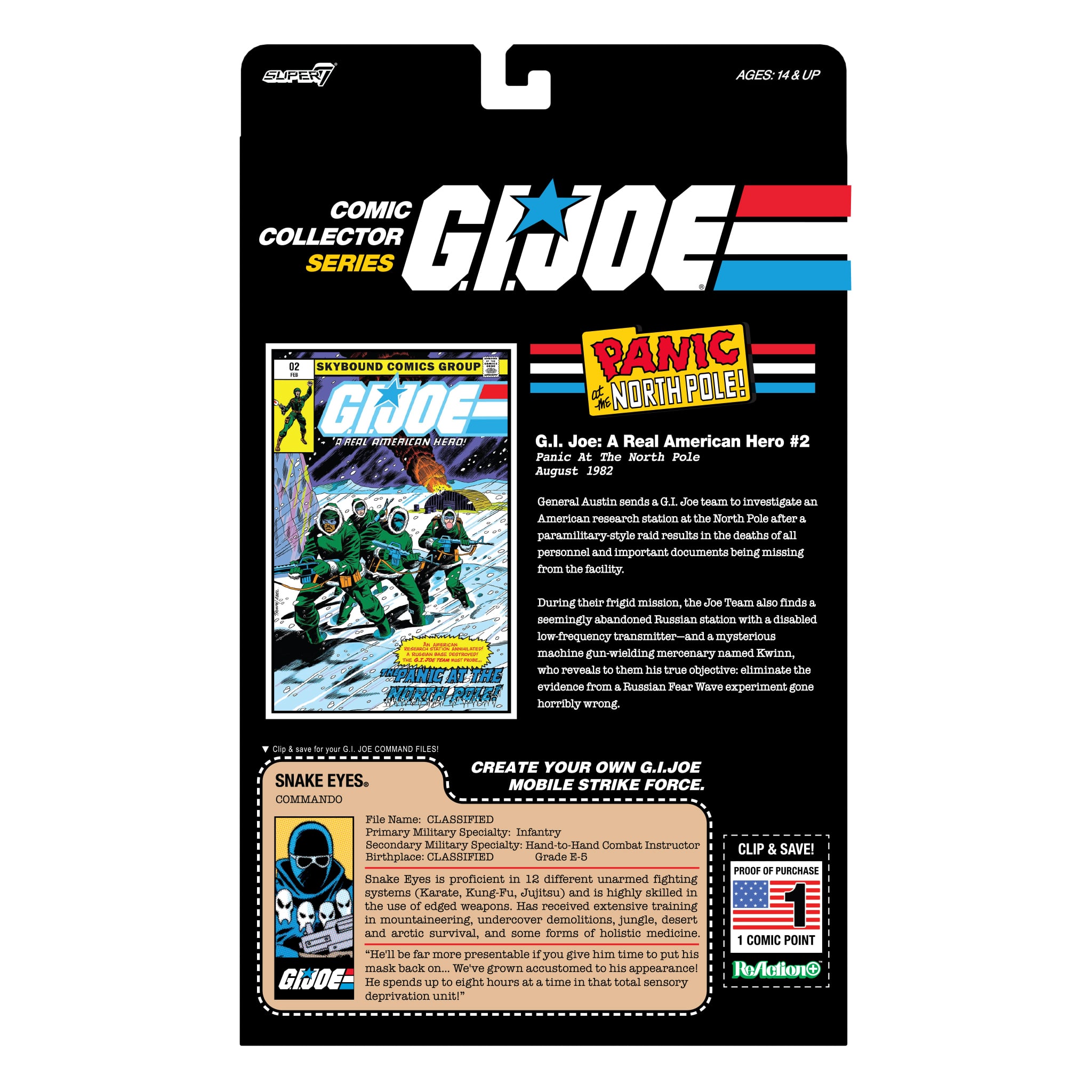 G.I. Joe ReAction+ Snake Eyes Limited Edition Action Figure & Comic Set Gallery Image 7