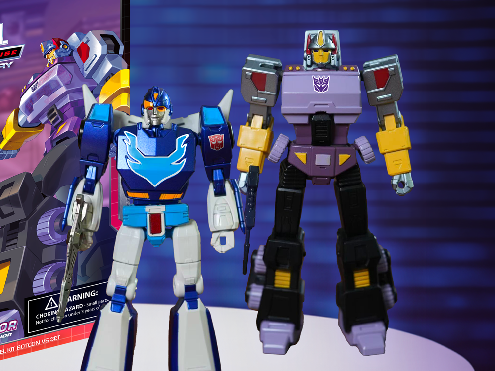Transformers: Robots in Disguise Battle Protocol AMK Mini Side Burn vs. Menasor BotCon 2026 Exclusive Model Kit Set Gallery Image 1
