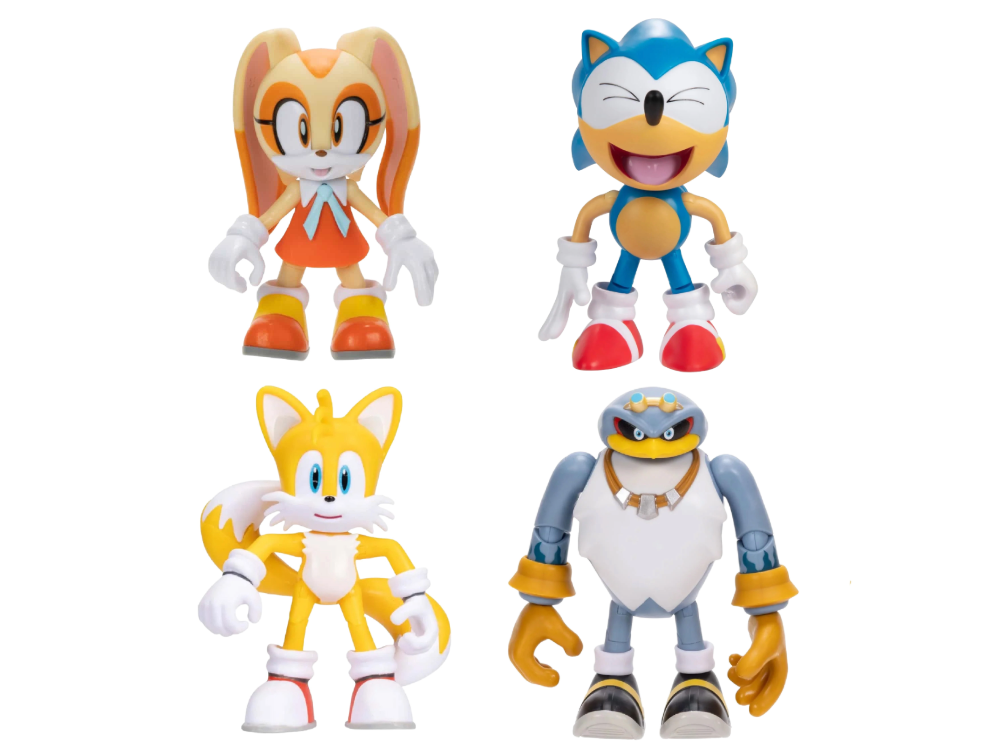 Sonic the Hedgehog 35th Anniversary 4-Inch Scale Wave 25 Set of 4 Action Figures Gallery Image 1