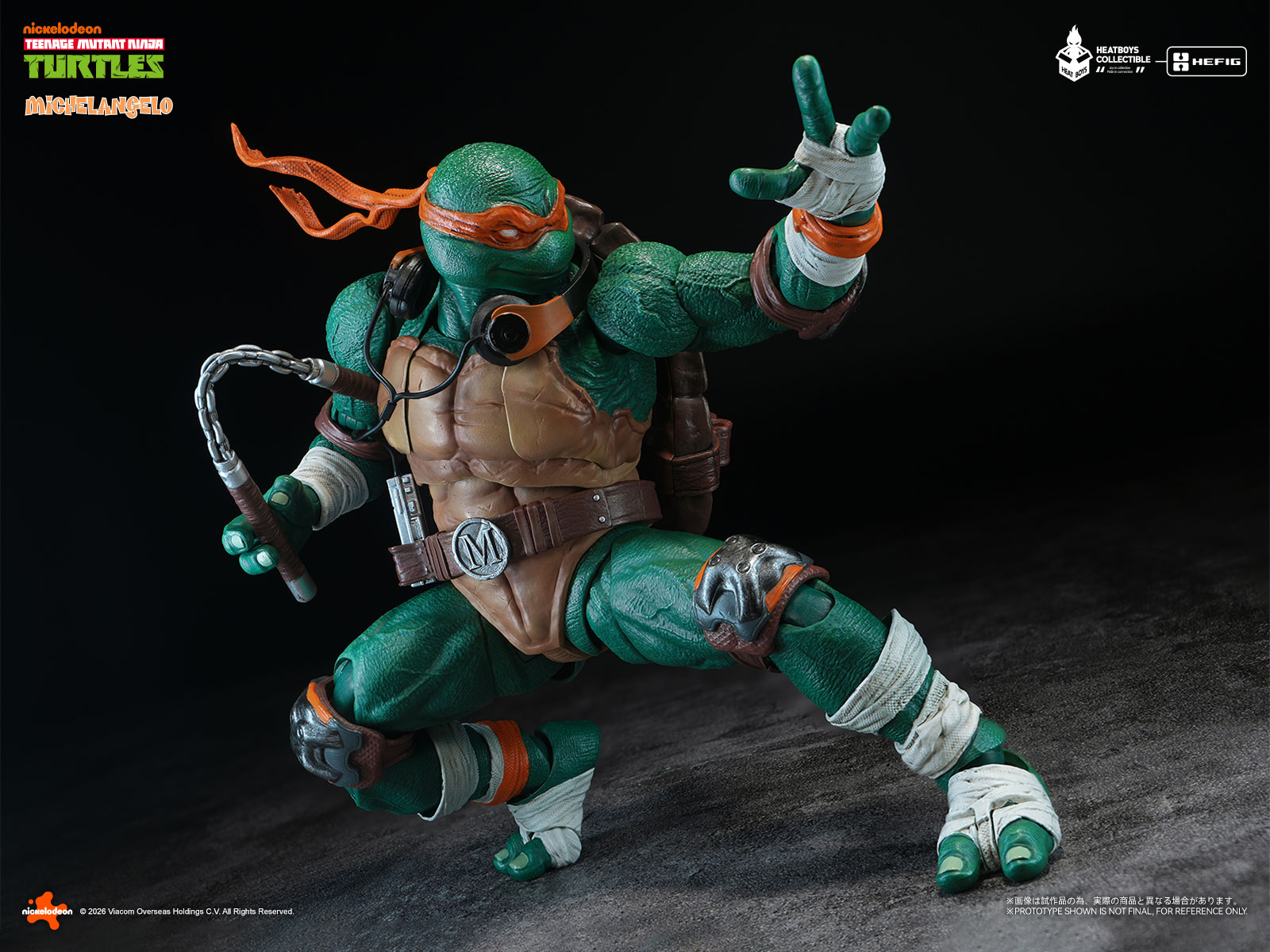 Teenage Mutant Ninja Turtles HB0105 HEFIG Michelangelo (Standard Edition) Action Figure Gallery Image 9