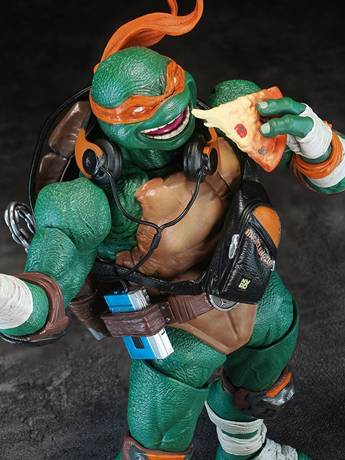 Teenage Mutant Ninja Turtles HB0105 HEFIG Michelangelo (Standard Edition) Action Figure Gallery Image 2