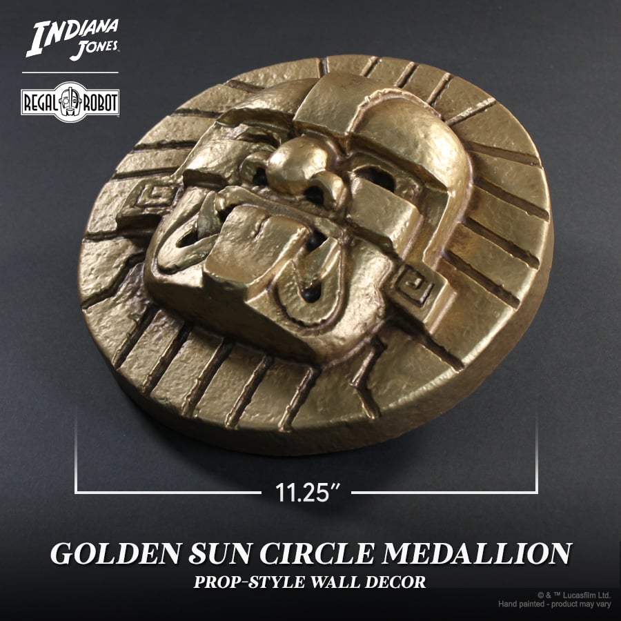 Raiders of the Lost Ark Golden Sun Circle Medallion Wall Decor Gallery Image 7