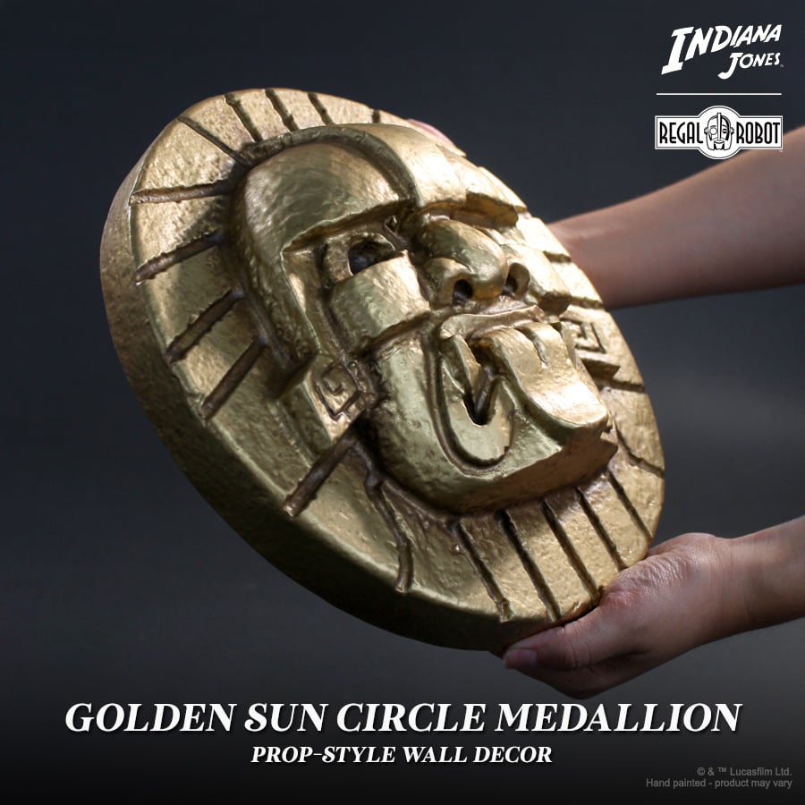 Raiders of the Lost Ark Golden Sun Circle Medallion Wall Decor Gallery Image 5