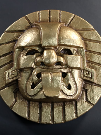 Image of Raiders of the Lost Ark Golden Sun Circle Medallion Wall Decor