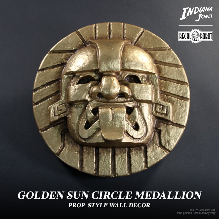 Raiders of the Lost Ark Golden Sun Circle Medallion Wall Decor Gallery Image 3
