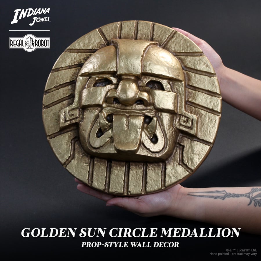 Raiders of the Lost Ark Golden Sun Circle Medallion Wall Decor Gallery Image 4