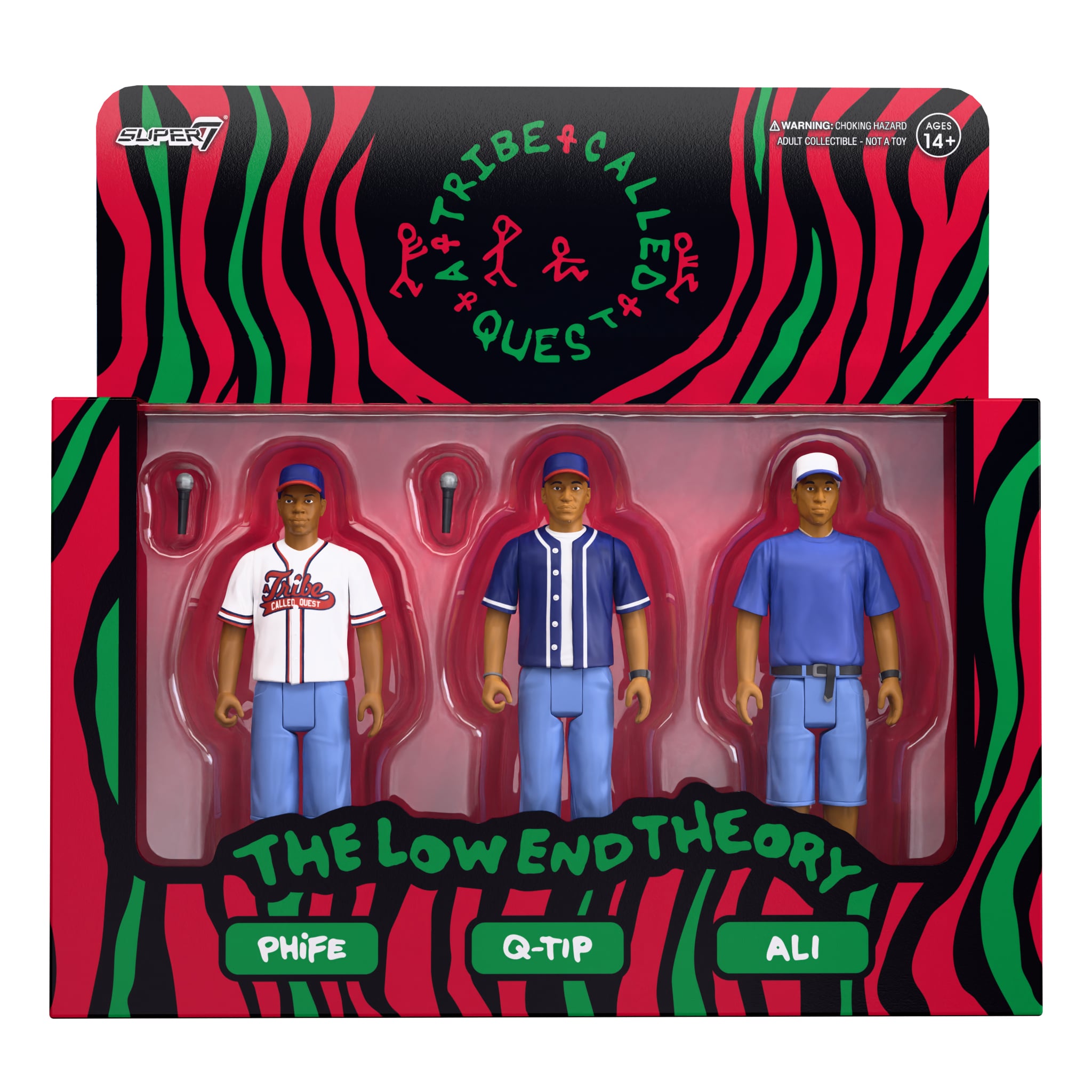 A Tribe Called Quest ReAction A Tribe Called Quest (The Low End Theory) Action Figure Three-Pack Gallery Image 13