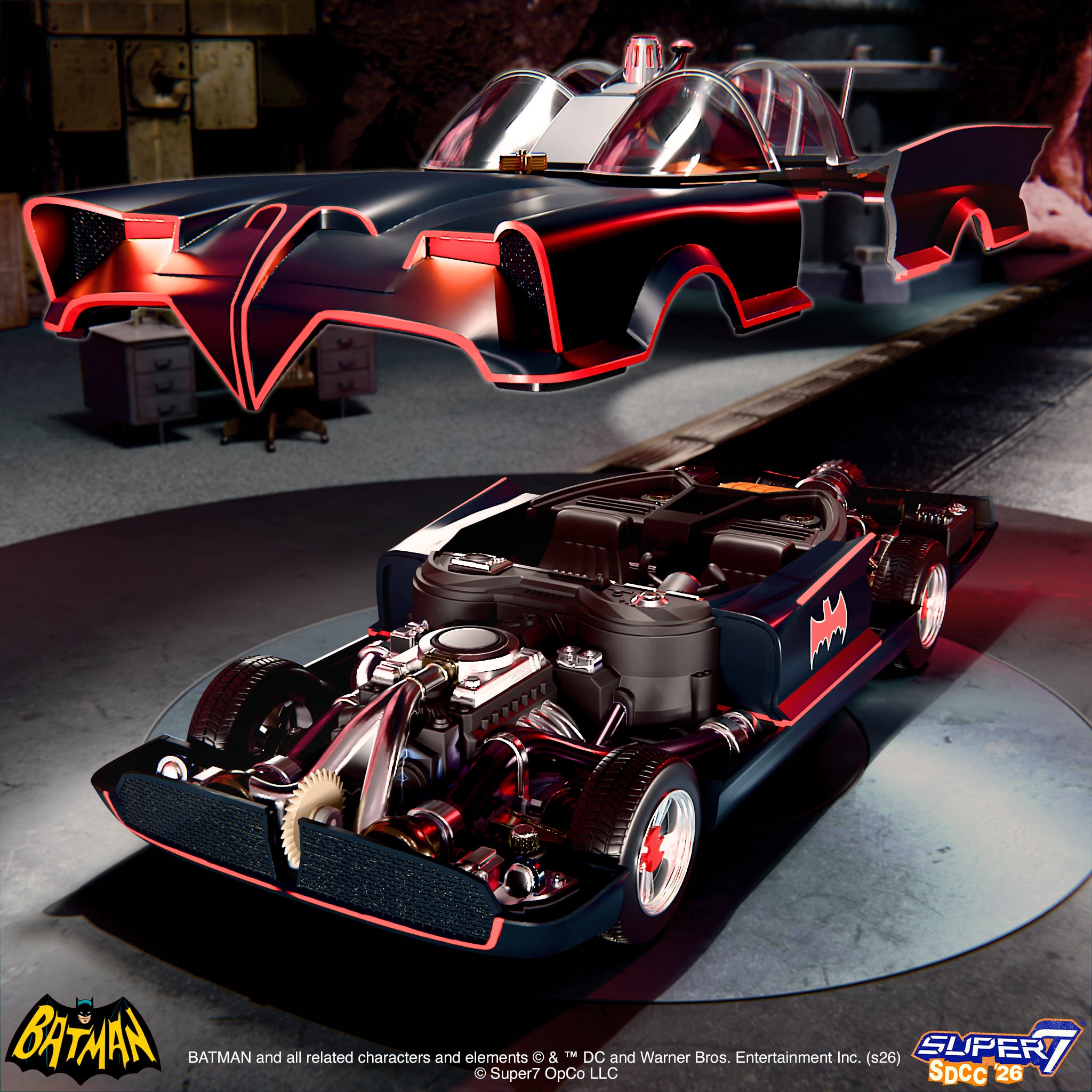 Batman Classic TV Series Super Cyborg SDCC 2026 Exclusive Batmobile Gallery Image 5